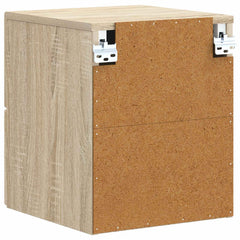 vidaXL Wall-Mounted Bedside Cabinet Sonoma Oak 34.5 x 33 x 40 cm 6