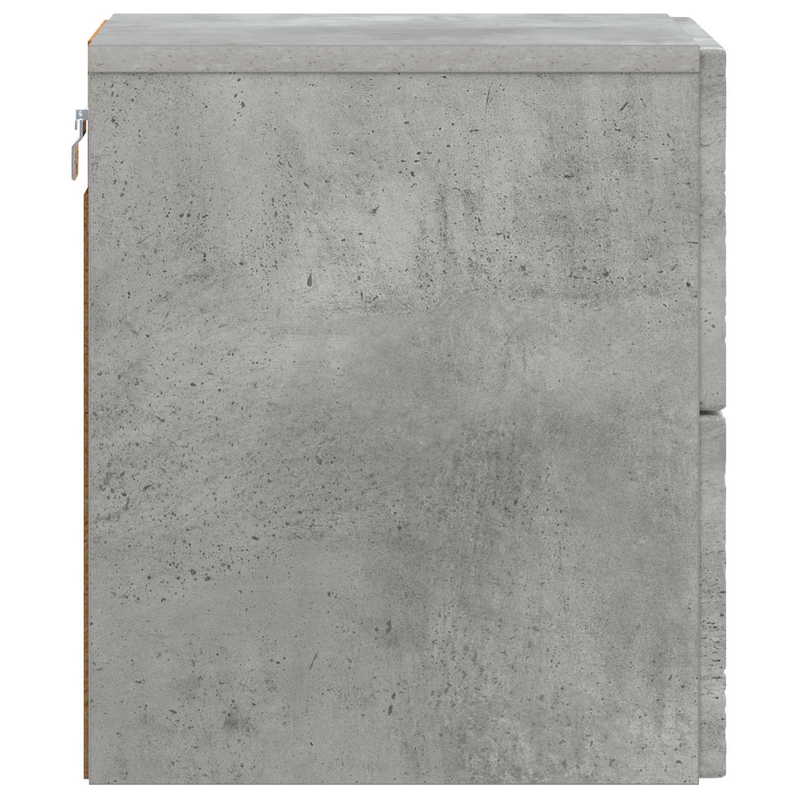 vidaXL Wall-Mounted Bedside Cabinet Concrete Grey 34.5 x 33 x 40 cm 5