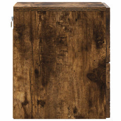 vidaXL Wall-Mounted Bedside Cabinet Smoked Oak 34.5 x 33 x 40 cm 5