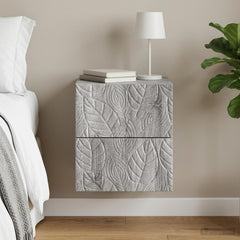 vidaXL Wall-Mounted Bedside Cabinet Grey Sonoma 34.5 x 33 x 40 cm 1