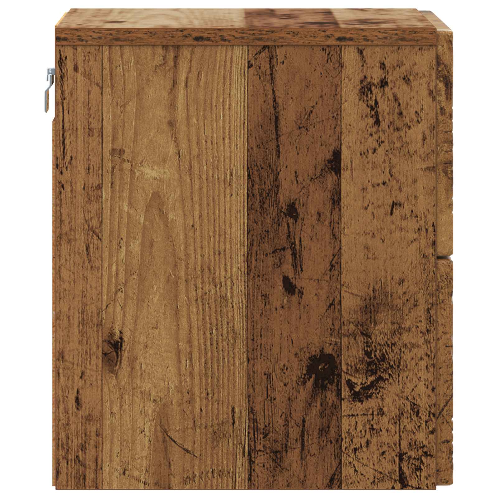 vidaXL Wall-Mounted Bedside Cabinet Old wood 34.5 x 33 x 40 cm 5