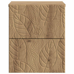 vidaXL Wall-Mounted Bedside Cabinet Artisan Oak 34.5 x 33 x 40 cm 4