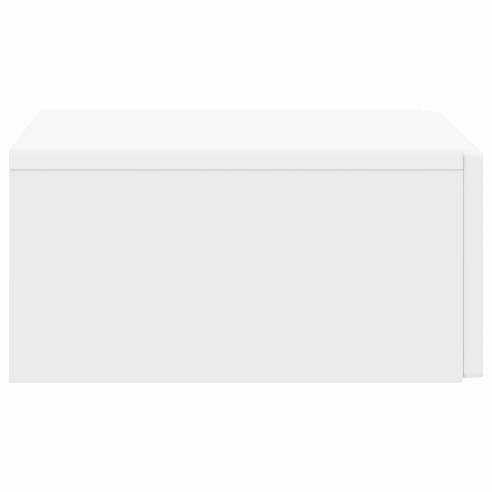 vidaXL Wall-Mounted Side Table White 59 x 34.5 x 17 cm Engineered Wood 5