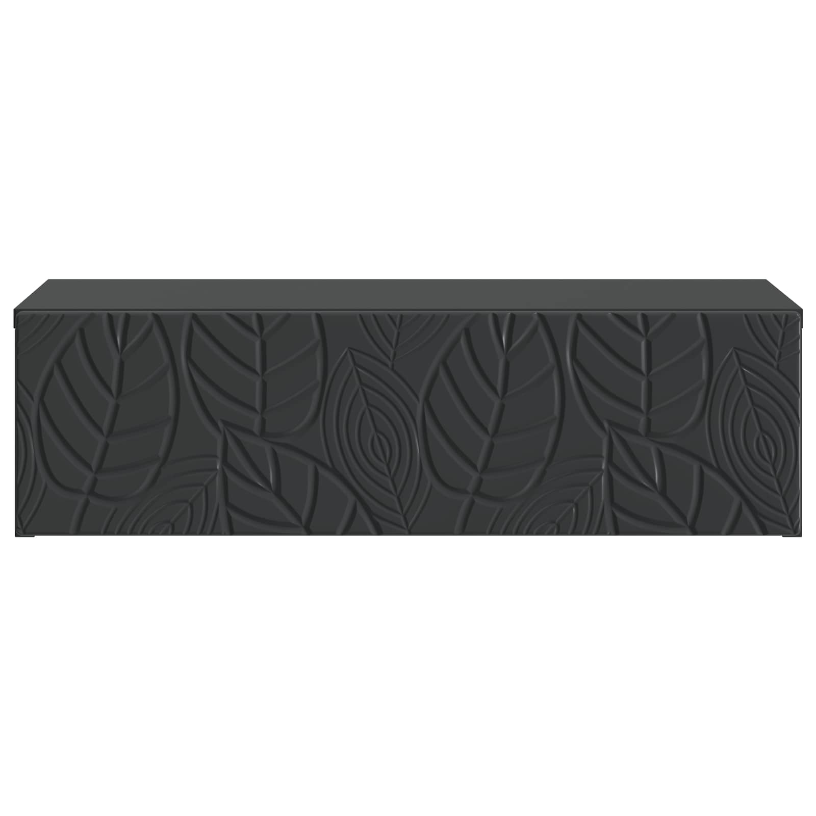 vidaXL Wall-Mounted Side Table 59 x 34.5 x 17 cm Engineered Wood Black 4