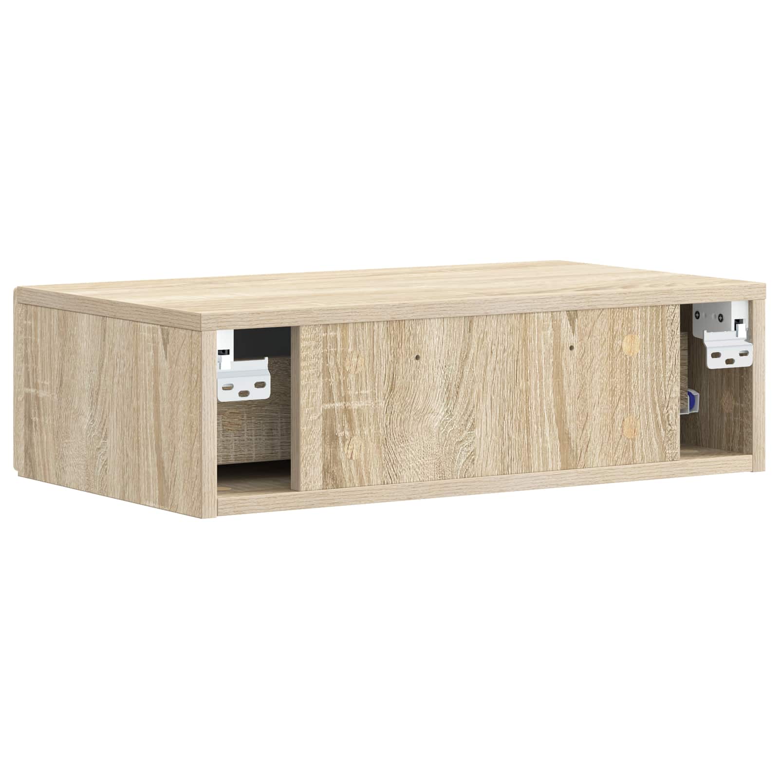 vidaXL Wall-Mounted Side Table 59 x 34.5 x 17 cm Engineered Wood 6