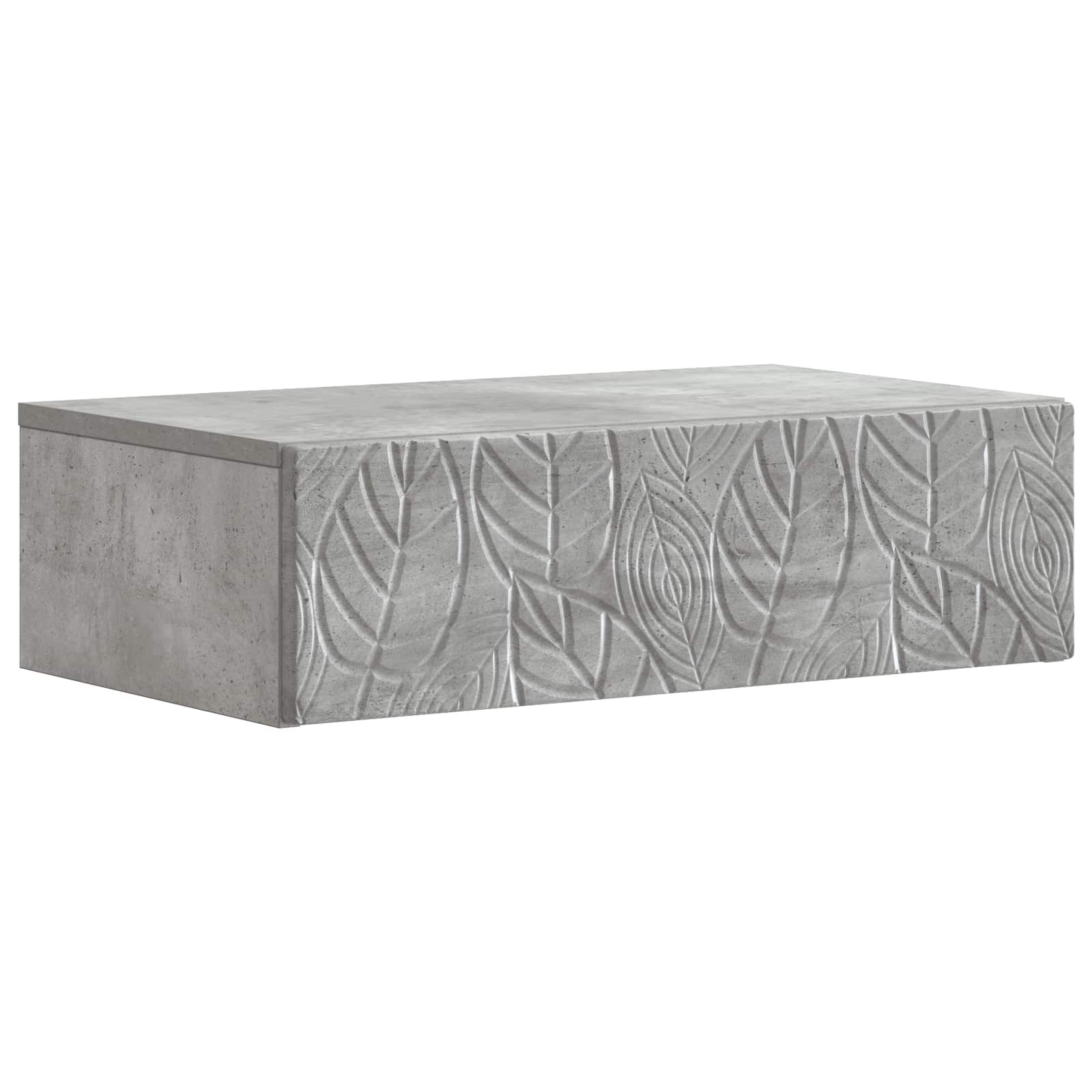 vidaXL Wall-Mounted Side Table 59 x 34.5 x 17 cm Engineered Wood 2