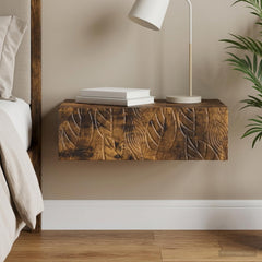 vidaXL Wall-Mounted Side Table 59 x 34.5 x 17 cm Engineered Wood 1