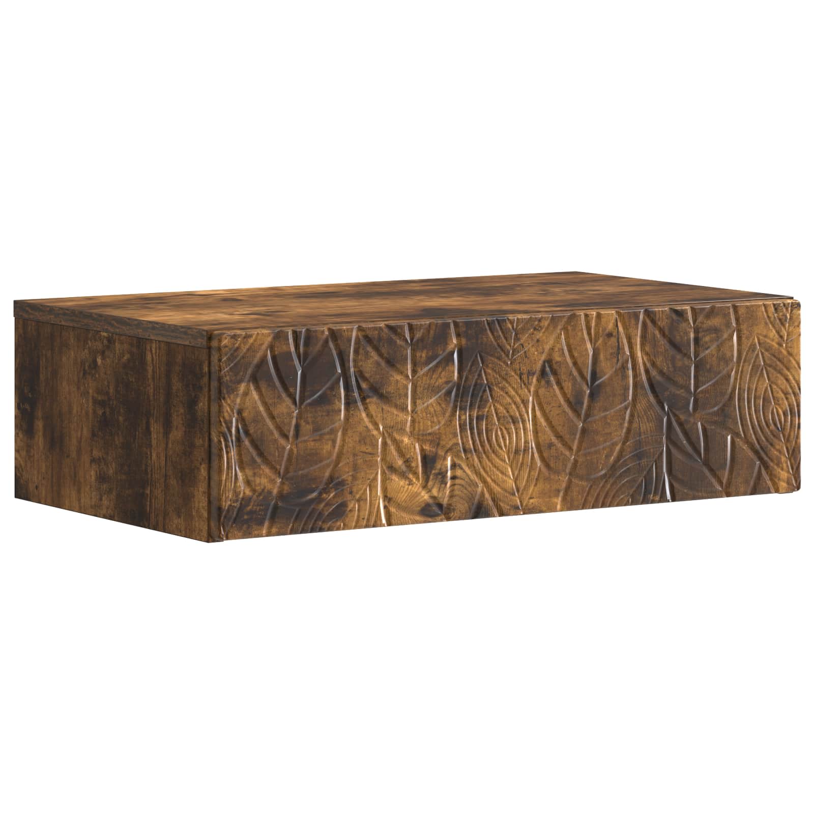 vidaXL Wall-Mounted Side Table 59 x 34.5 x 17 cm Engineered Wood 2