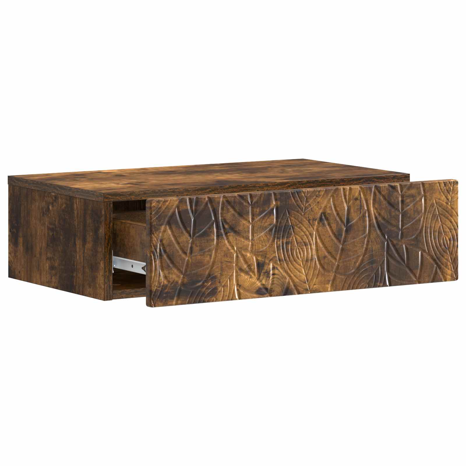 vidaXL Wall-Mounted Side Table 59 x 34.5 x 17 cm Engineered Wood 3