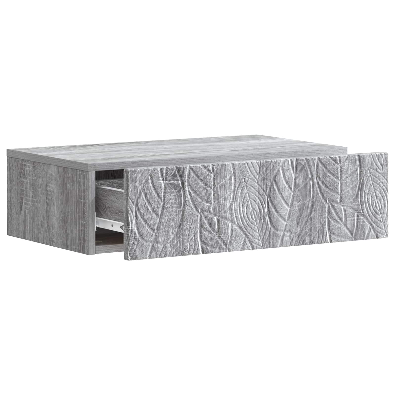 vidaXL Wall-Mounted Side Table 59 x 34.5 x 17 cm Engineered Wood 3