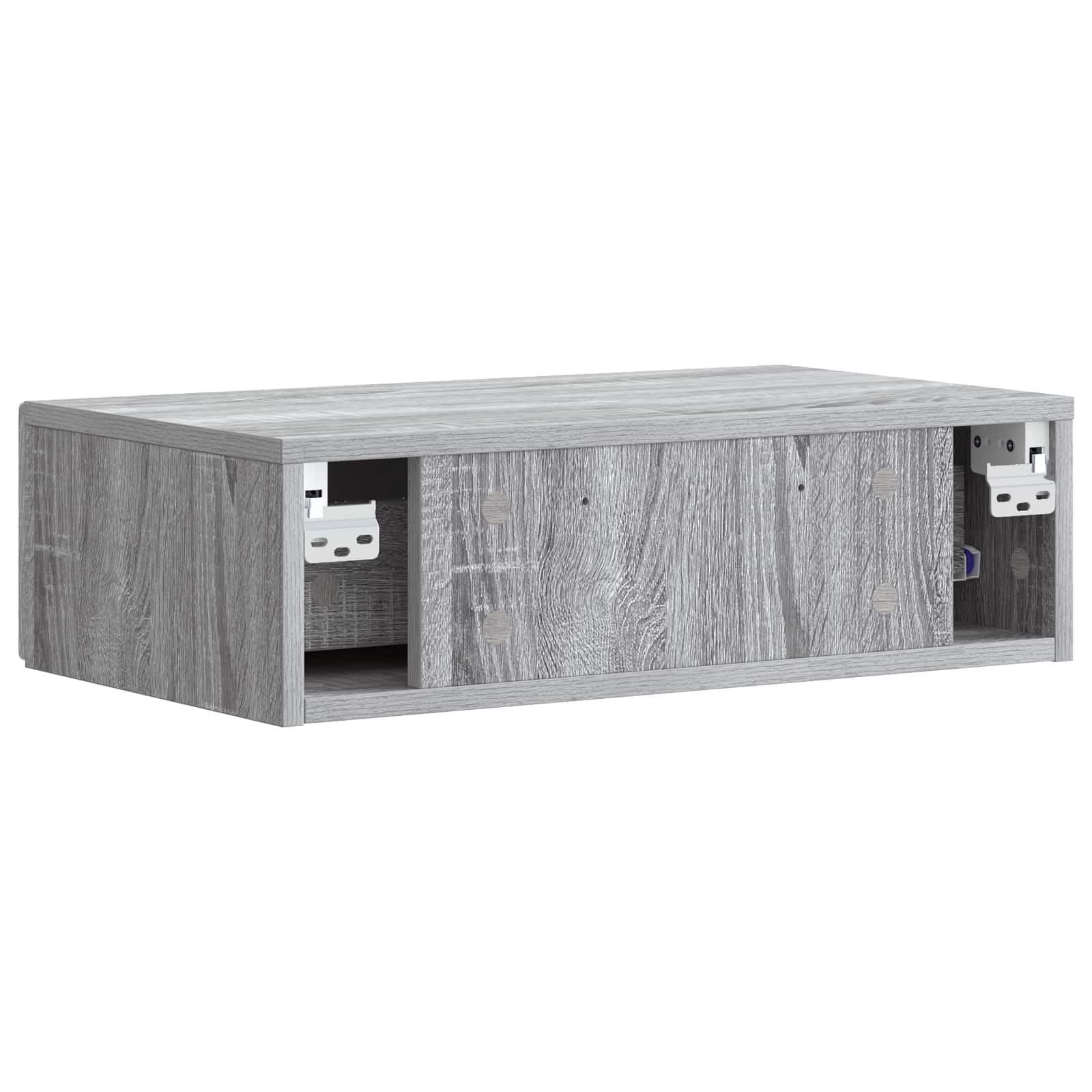 vidaXL Wall-Mounted Side Table 59 x 34.5 x 17 cm Engineered Wood 6
