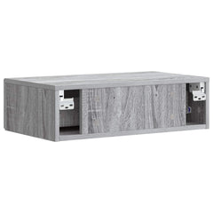 vidaXL Wall-Mounted Side Table 59 x 34.5 x 17 cm Engineered Wood 6