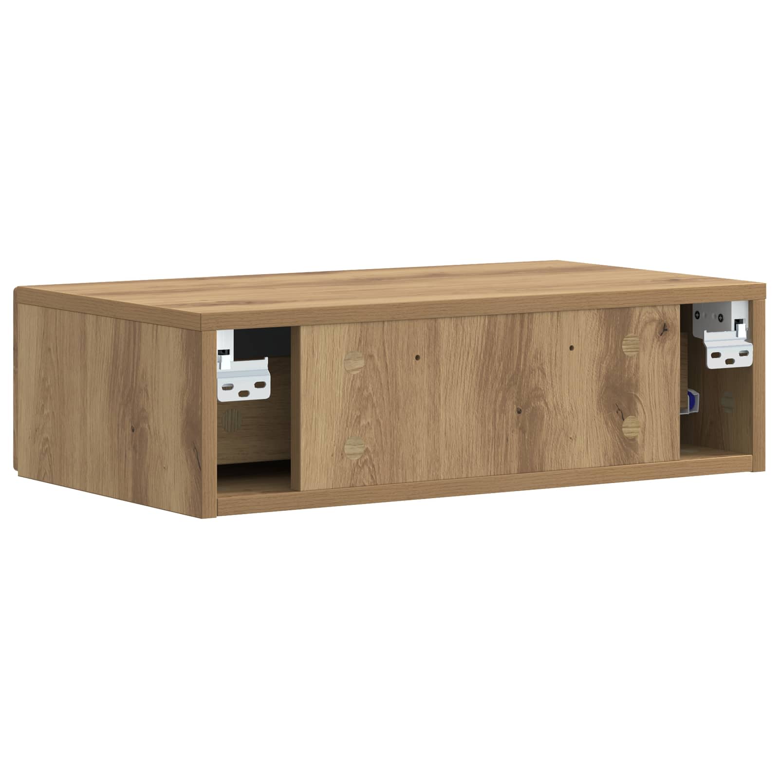 vidaXL Wall-Mounted Side Table 59 x 34.5 x 17 cm Engineered Wood 6