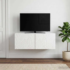 vidaXL Wall-Mounted TV Cabinet 78.5 x 41 x 30 cm High Gloss White 1