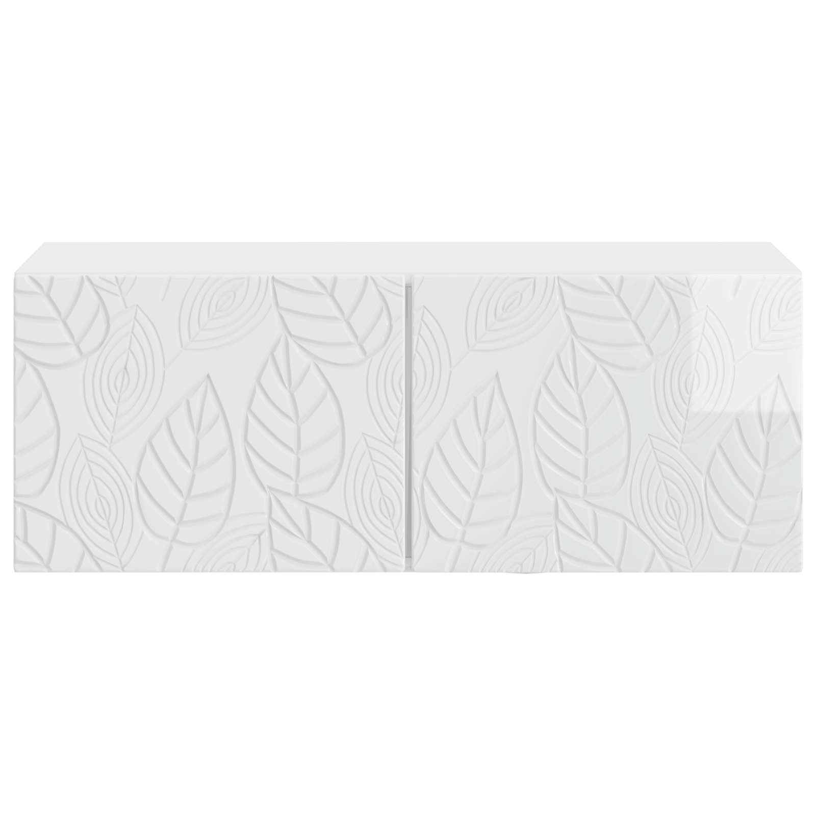 vidaXL Wall-Mounted TV Cabinet 78.5 x 41 x 30 cm High Gloss White 5