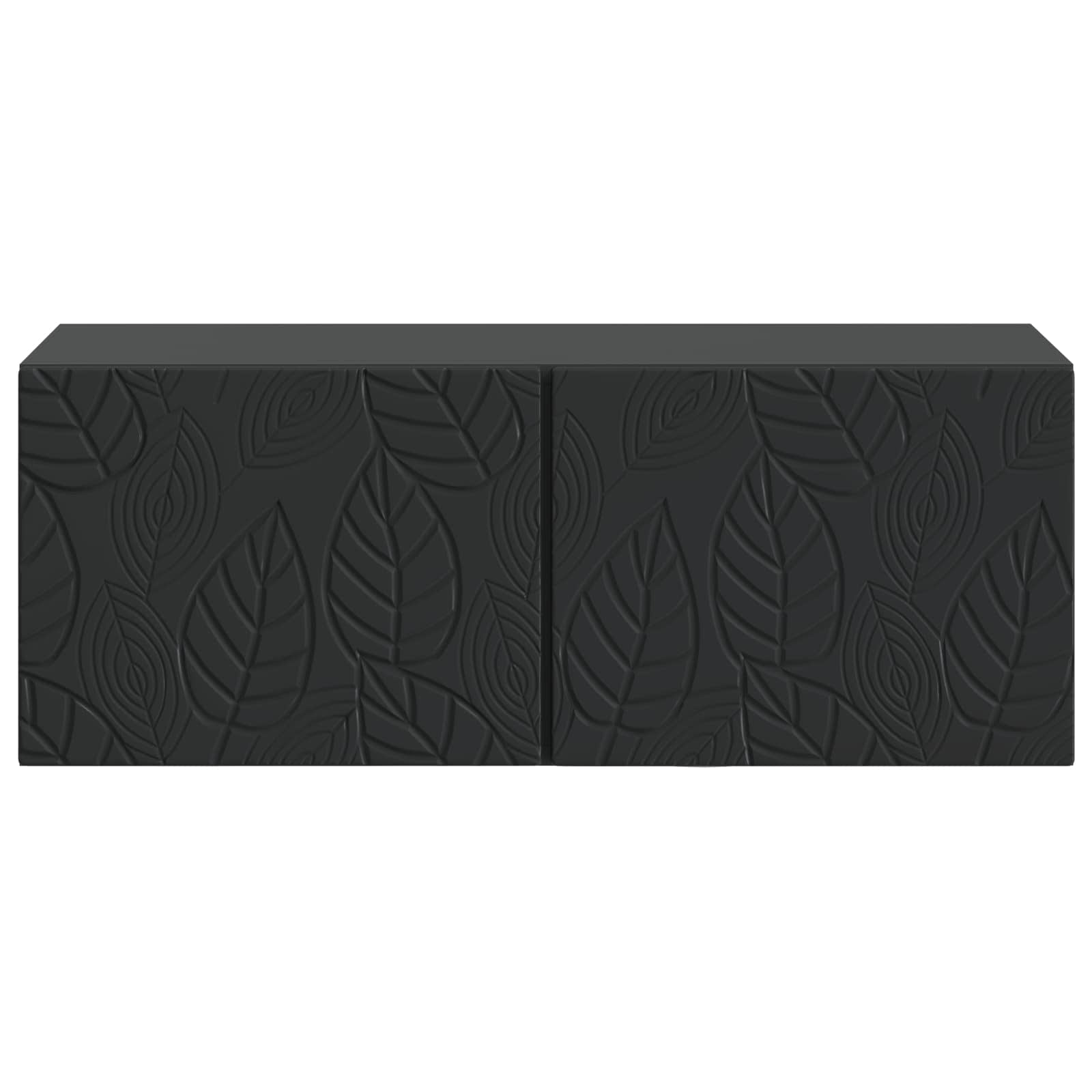 vidaXL Wall-Mounted TV Cabinet 98 x 41 x 30 cm Black Engineered Wood 5