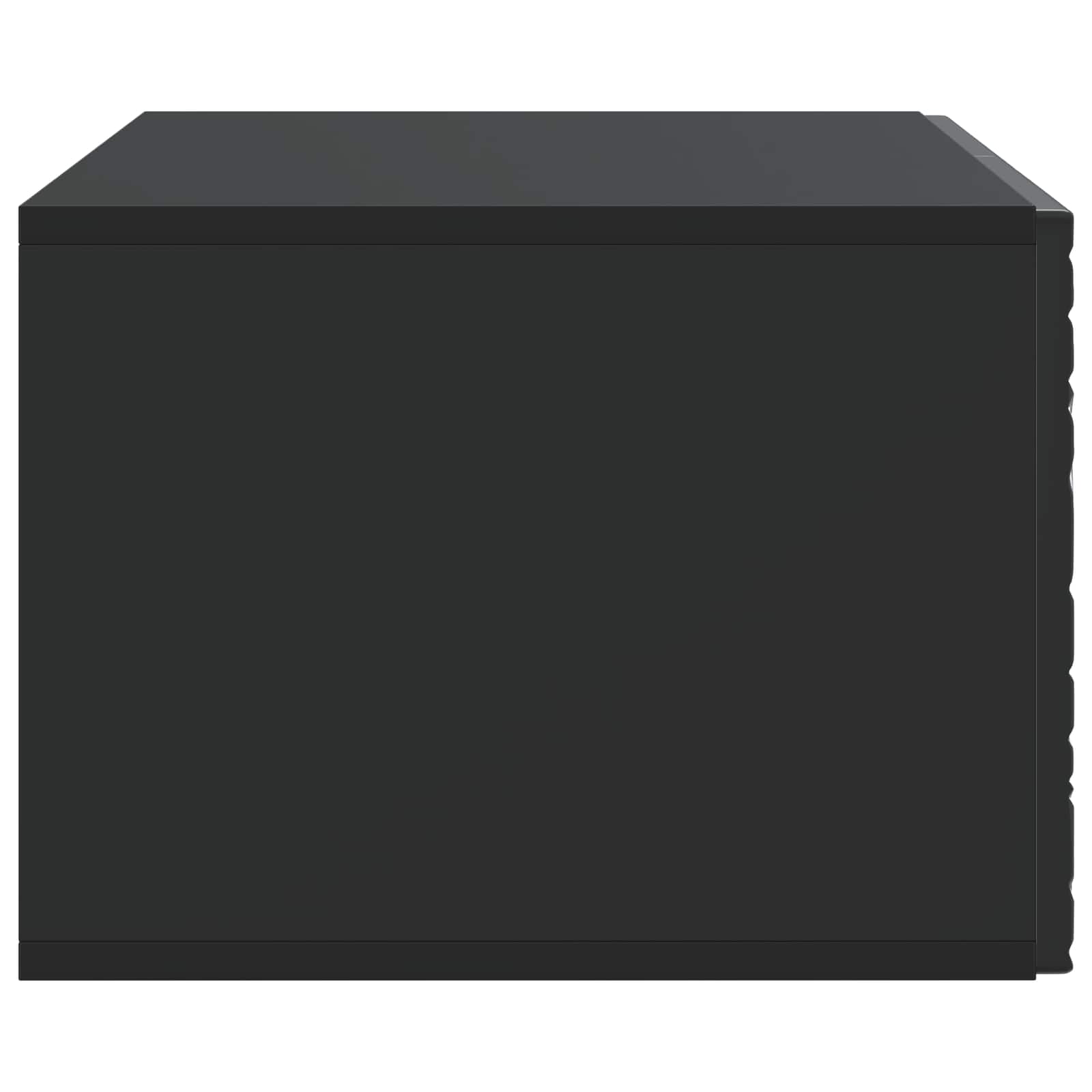 vidaXL Wall-Mounted TV Cabinet 98 x 41 x 30 cm Black Engineered Wood 6