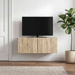 vidaXL Wall-Mounted TV Cabinet 98 x 41 x 30 cm Sonoma Oak 1