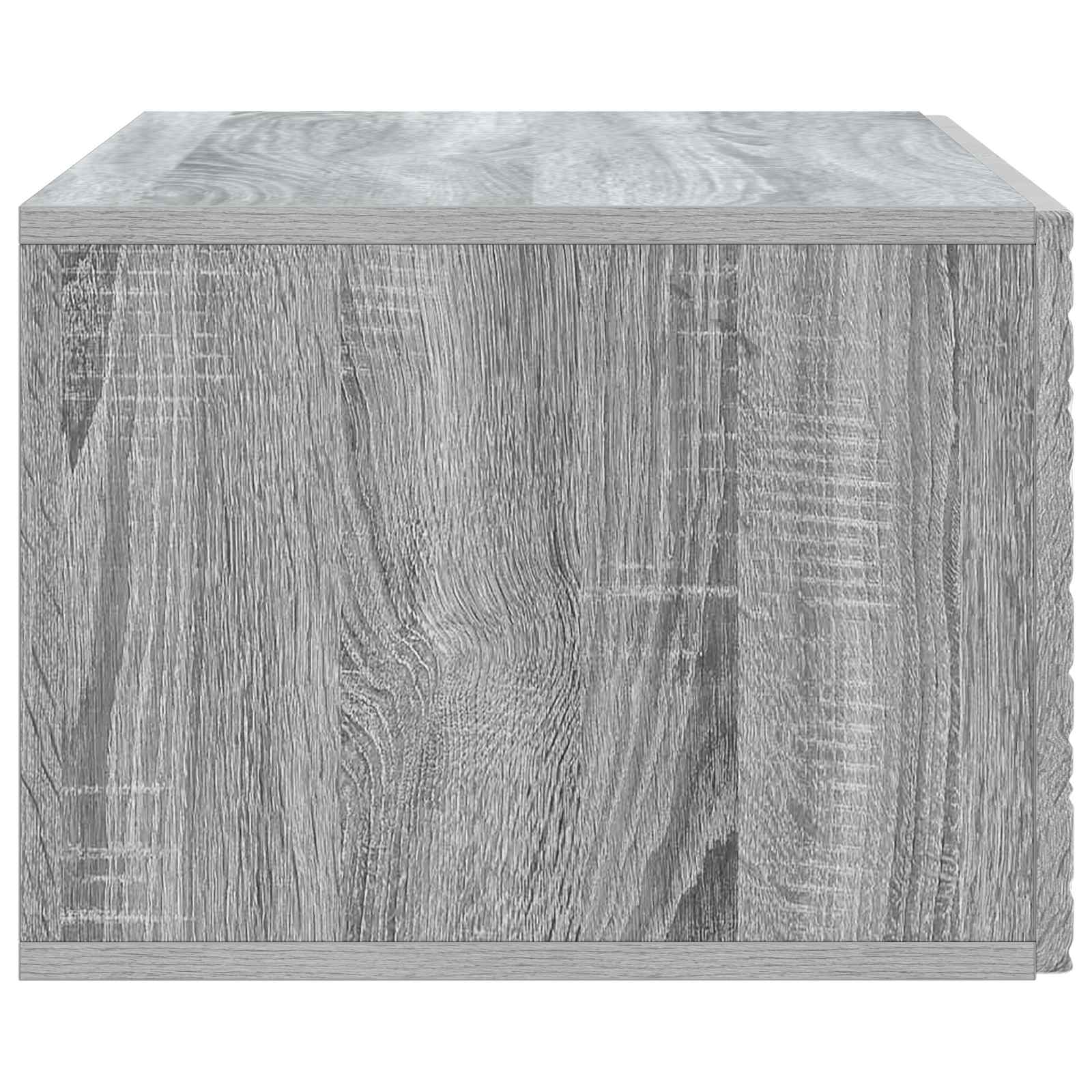 vidaXL Wall-Mounted TV Cabinet 98 x 41 x 30 cm Grey Sonoma 6