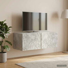 vidaXL Wall-Mounted TV Cabinet 59.5 x 31 cm Concrete Grey 1