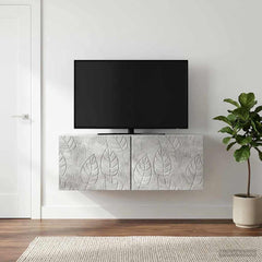 vidaXL Wall-Mounted TV Cabinet 59.5 x 31 cm Concrete Grey 3