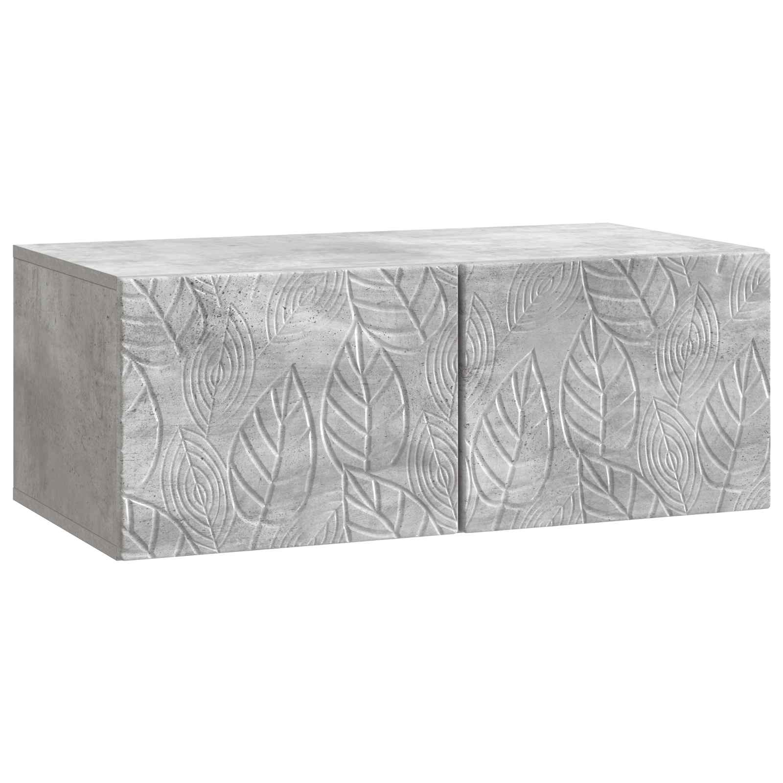 vidaXL Wall-Mounted TV Cabinet 59.5 x 31 cm Concrete Grey 2