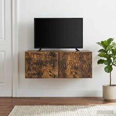 vidaXL Wall-Mounted TV Cabinet 59.5 x 31 cm Smoked Oak Engineered Wood 3
