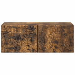vidaXL Wall-Mounted TV Cabinet 59.5 x 31 cm Smoked Oak Engineered Wood 5