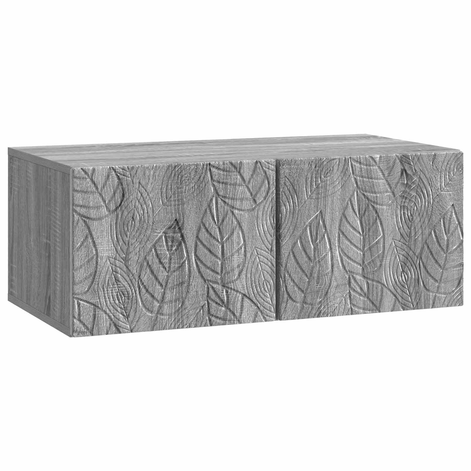 vidaXL Wall-Mounted TV Cabinet 59.5 x 31 cm Grey Sonoma 2