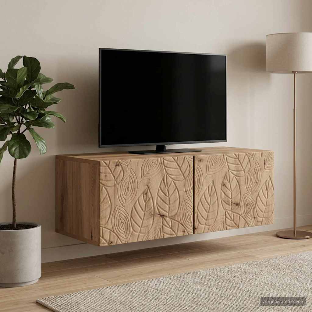 vidaXL Wall-Mounted TV Cabinet 59.5 x 31 cm Artisan Oak 3
