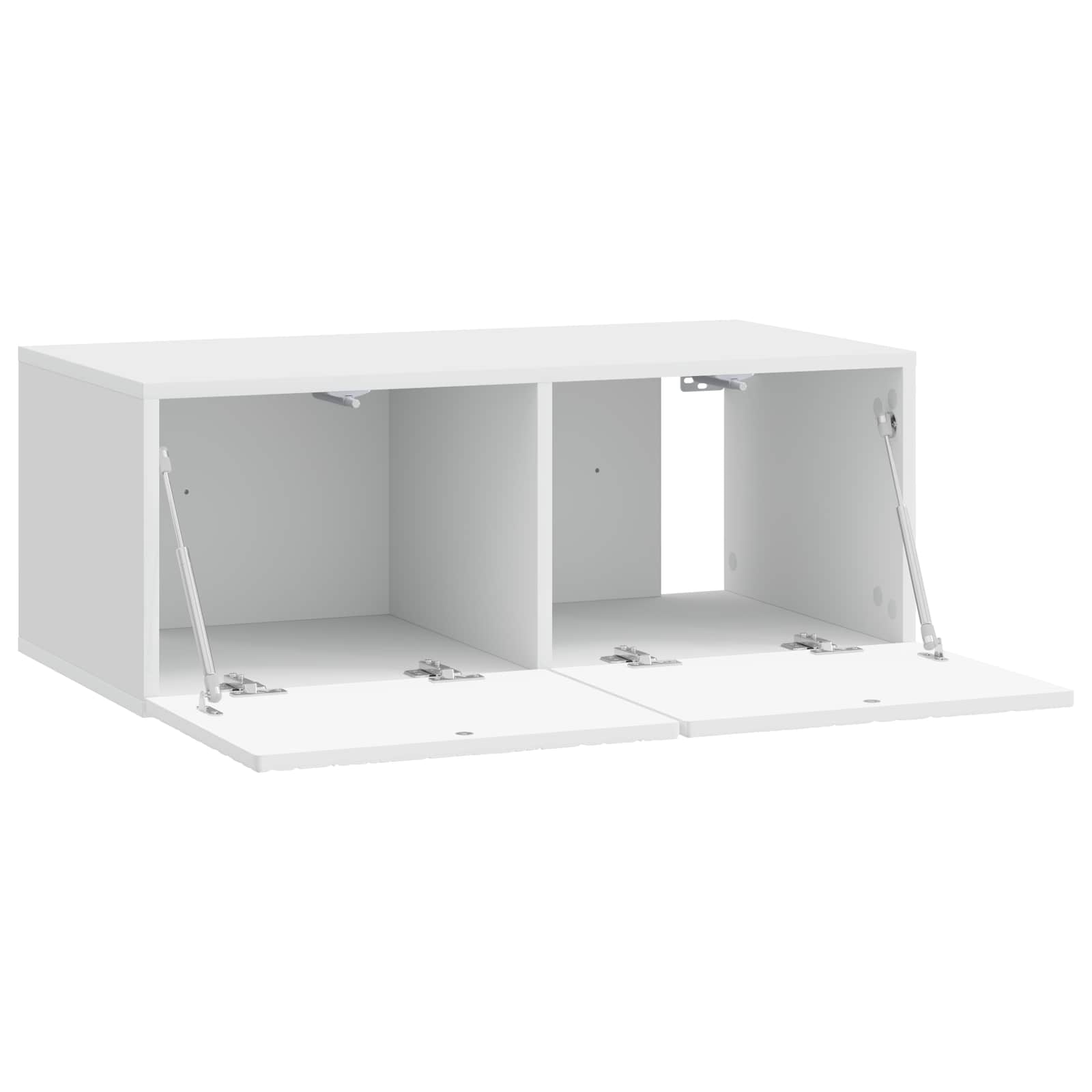 vidaXL Wall-Mounted TV Cabinet 98 x 31 cm High Gloss White 4