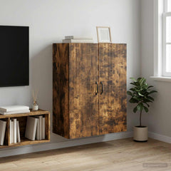 vidaXL Wall-Mounted Cabinet 66 x 34.5 x 90 cm Engineered Wood 1