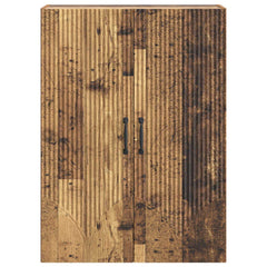 vidaXL Wall-Mounted Cabinet 66 x 34.5 x 90 cm Engineered Wood Old Wood 4