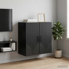 Wall-Mounted Cabinet 59 x 31 x 60 cm Engineered Wood Black