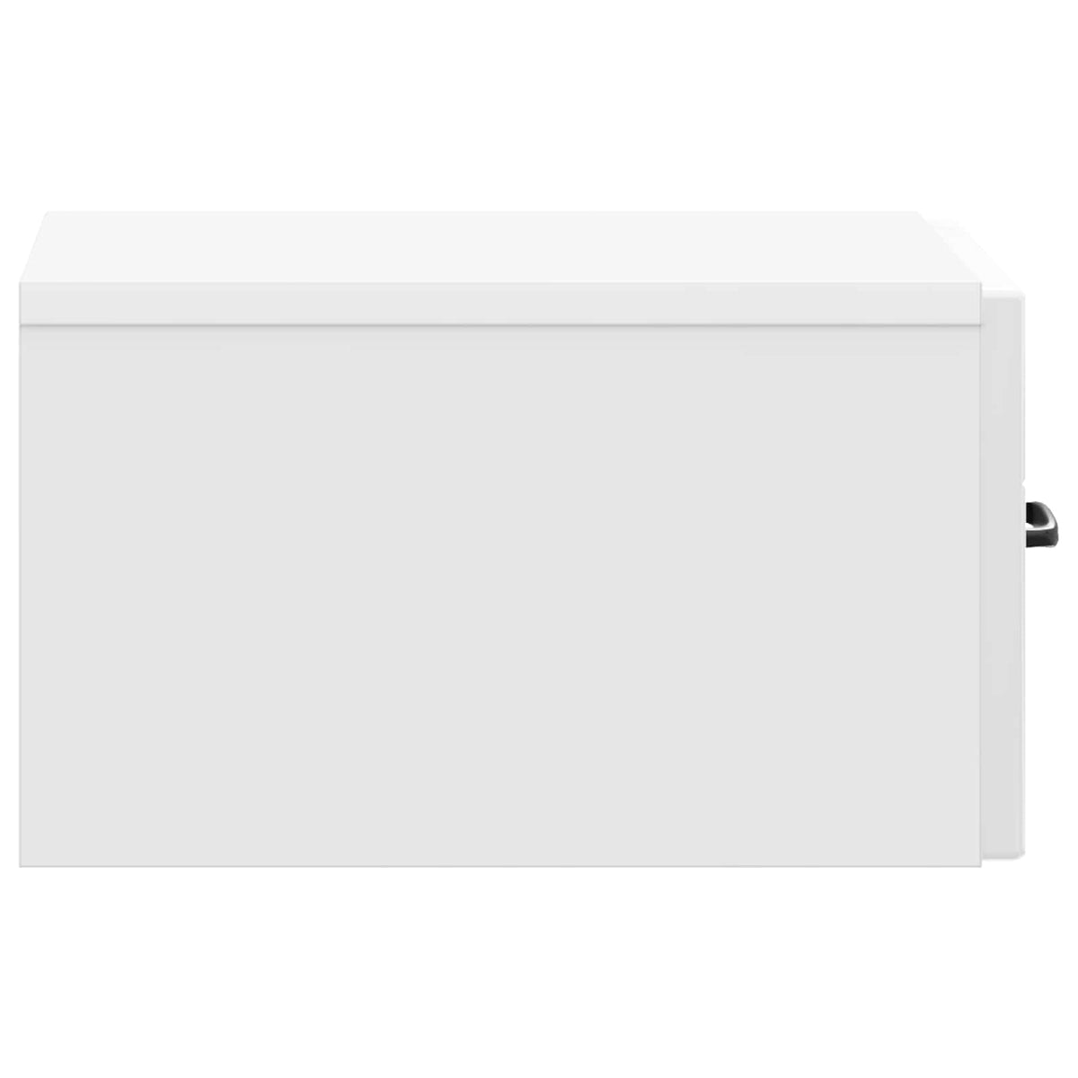 Wall-Mounted Bedside Cabinet 34.5 x 33 x 20 cm High gloss white 1