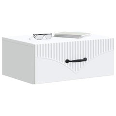 vidaXL Wall-Mounted Bedside Cabinet 2 pcs White 49 x 34.5 x 20 cm 3