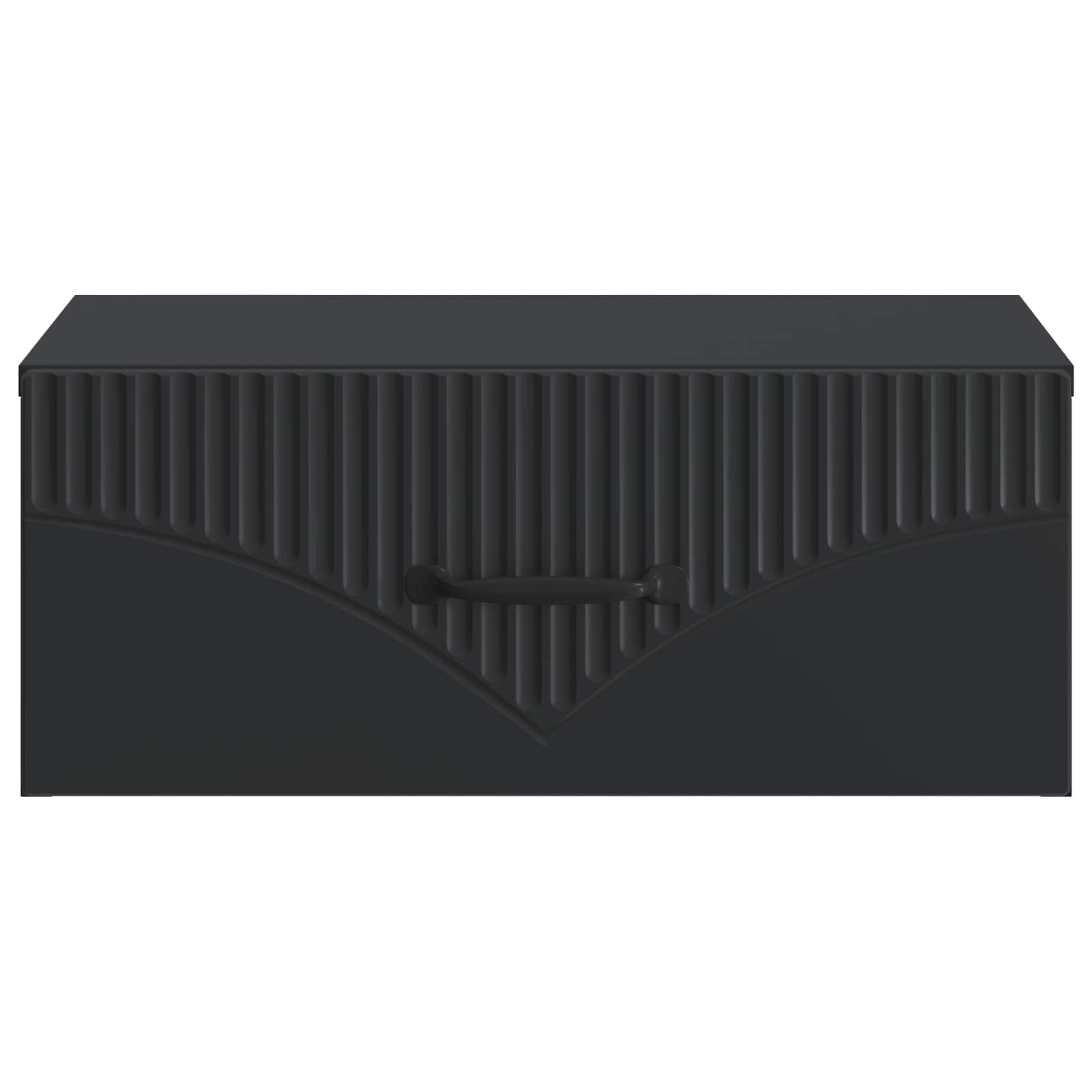 vidaXL Wall-Mounted Bedside Cabinet Black 49 x 34.5 x 20 cm 5