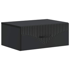 vidaXL Wall-Mounted Bedside Cabinet 2 pcs Black 49 x 34.5 x 20 cm 5