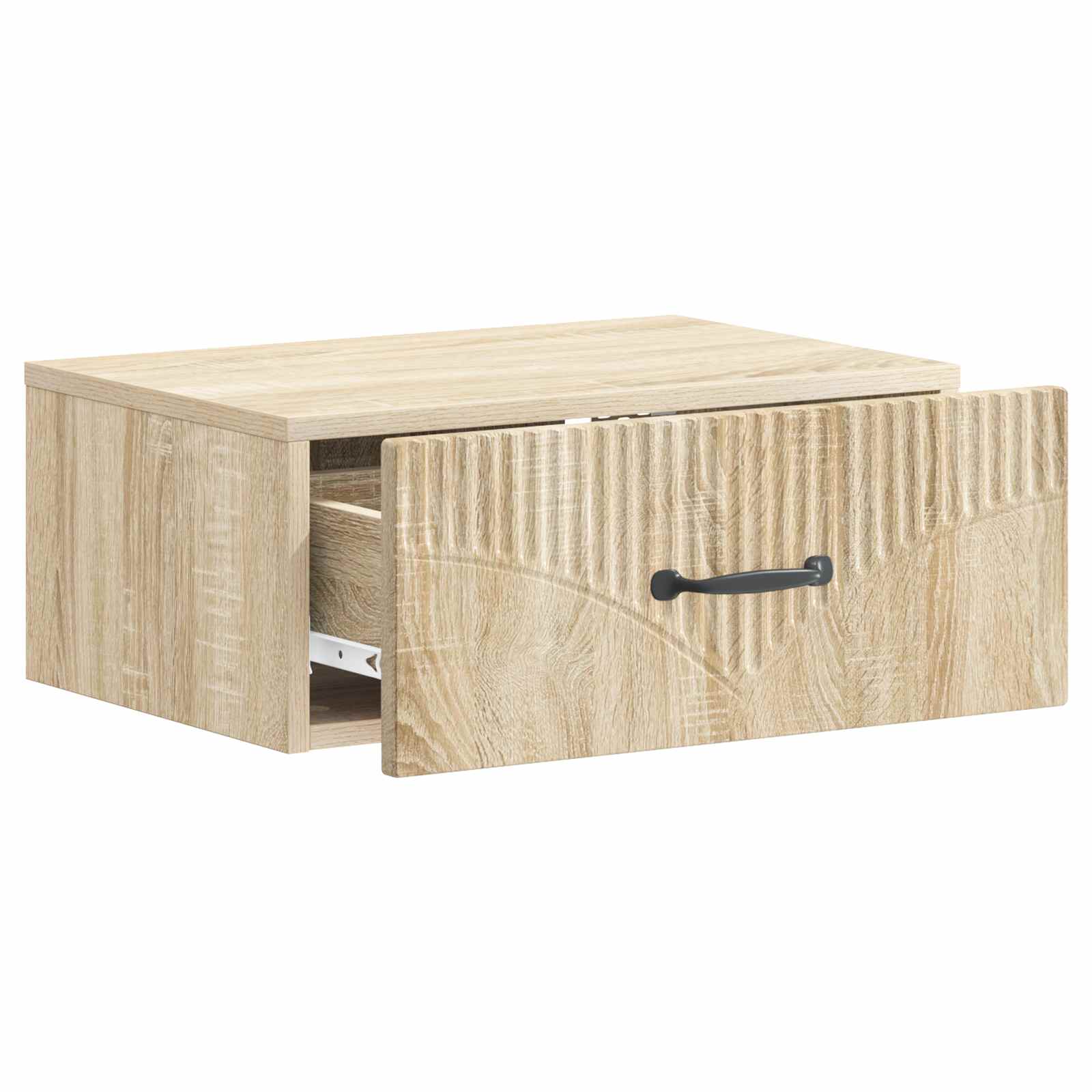 vidaXL Wall-Mounted Bedside Cabinet Sonoma Oak 49 x 34.5 x 20 cm 4