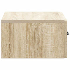 vidaXL Wall-Mounted Bedside Cabinet Sonoma Oak 49 x 34.5 x 20 cm 6