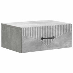 vidaXL Wall-Mounted Bedside Cabinet Concrete Grey 49 x 34.5 x 20 cm 2