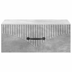 vidaXL Wall-Mounted Bedside Cabinet Concrete Grey 49 x 34.5 x 20 cm 5