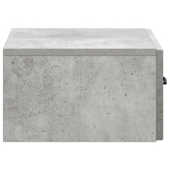 vidaXL Wall-Mounted Bedside Cabinet Concrete Grey 49 x 34.5 x 20 cm 6