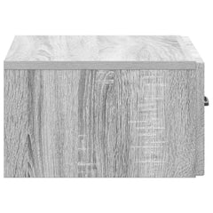 vidaXL Wall-Mounted Bedside Cabinet Grey Sonoma 49 x 34.5 x 20 cm 6