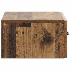 vidaXL Wall-Mounted Bedside Cabinet Old Wood 49 x 34.5 x 20 cm 6