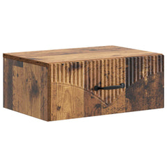 vidaXL Wall-Mounted Bedside Cabinet 2 pcs Old Wood 49 x 34.5 x 20 cm 5