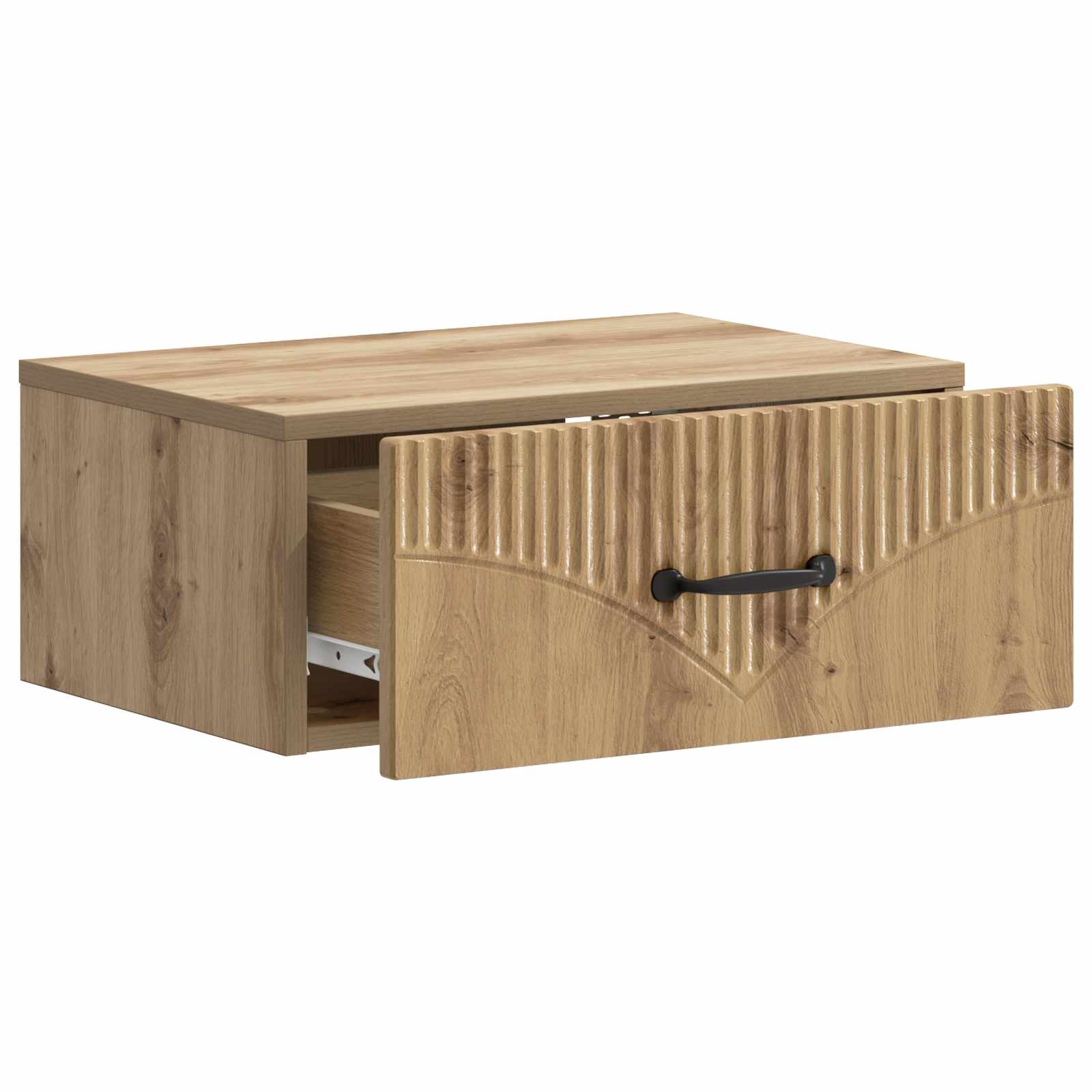 vidaXL Wall-Mounted Bedside Cabinet Artisan Oak 49 x 34.5 x 20 cm 4