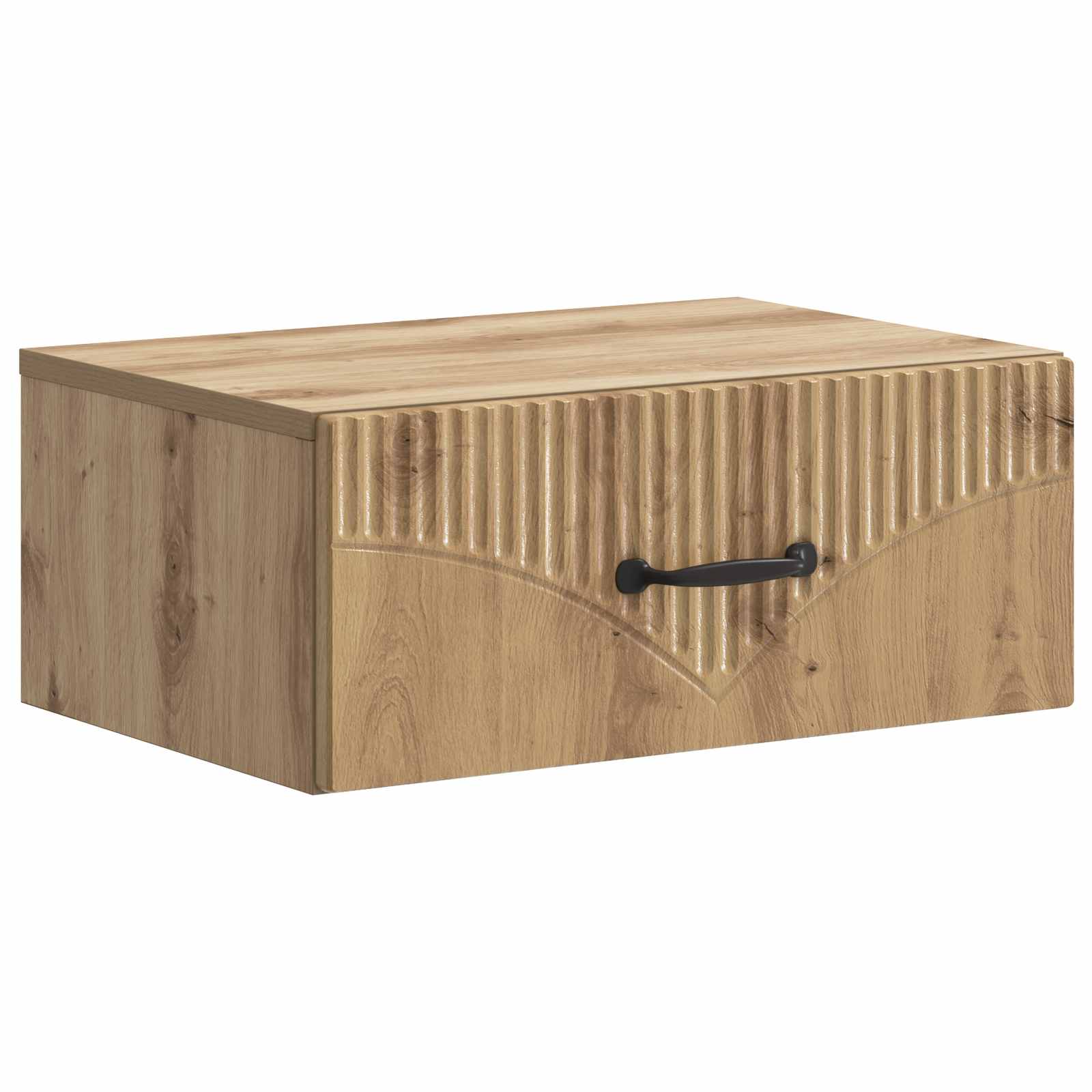 vidaXL Wall-Mounted Bedside Cabinet 2 pcs Artisan Oak 5