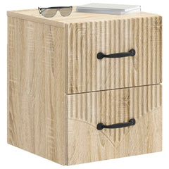 vidaXL Wall-Mounted Bedside Cabinet Sonoma Oak 34.5 x 33 x 40 cm 3