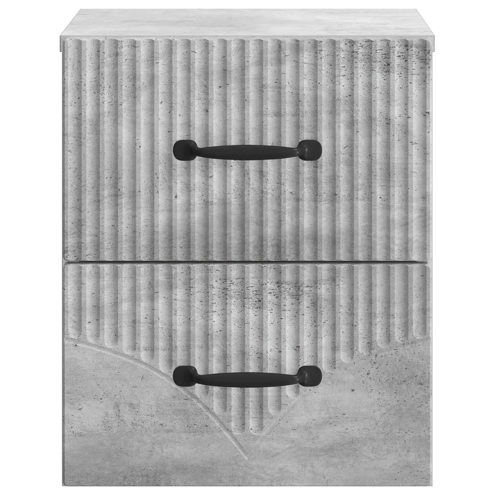 vidaXL Wall-Mounted Bedside Cabinet Concrete Grey 34.5 x 33 x 40 cm 5